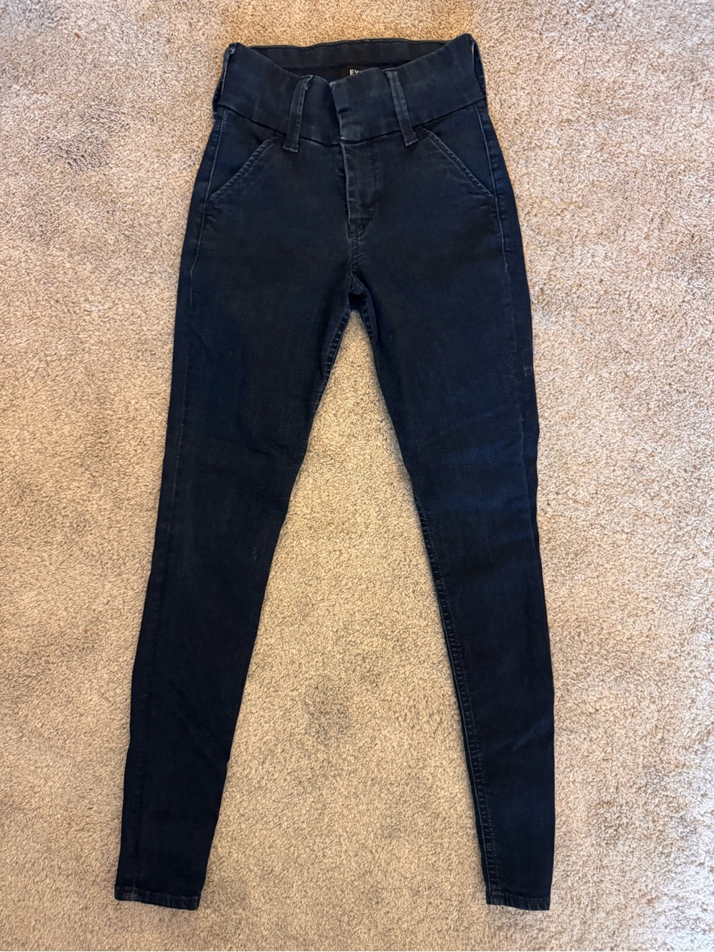 Express High-Rise Skinny Jeans in Dark Navy